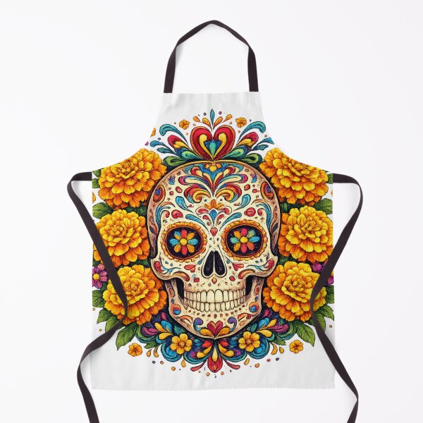 Artikelvorschau, Sugar Skull with Marigolds entworfen und verkauft von photoparadise22.