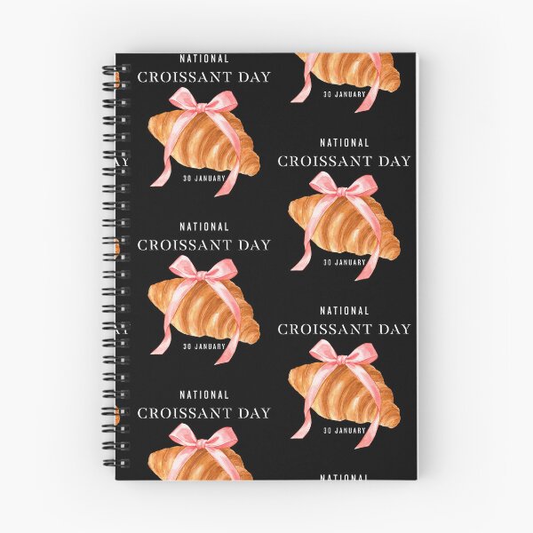 Item preview, National Croissant Day January 30 Watercolor Pastry designed and sold by Whimsy Works.