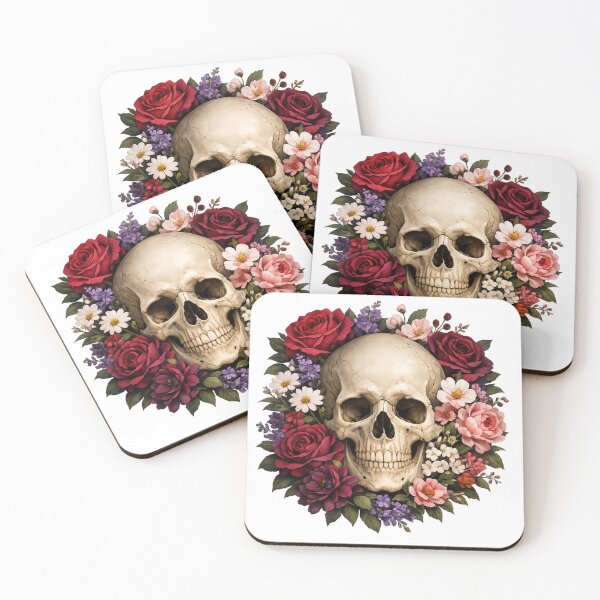 Item preview, Floral Skull with Roses designed and sold by photoparadise22.