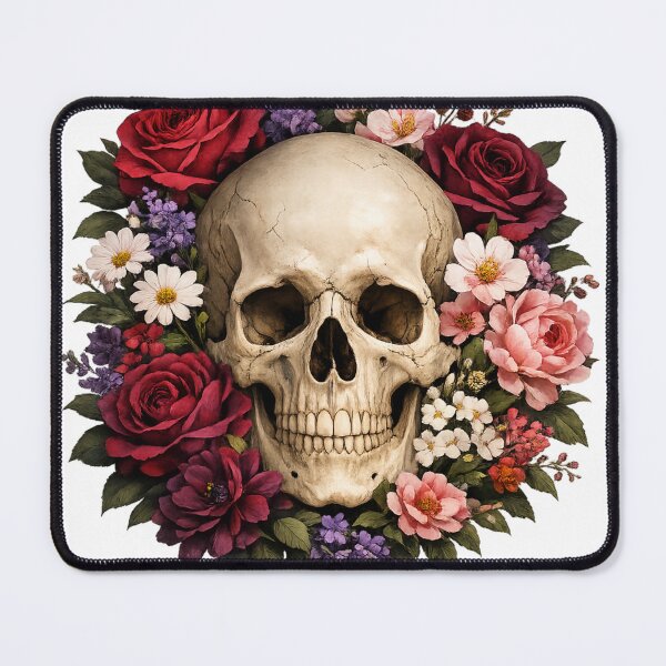 Item preview, Floral Skull with Roses designed and sold by photoparadise22.