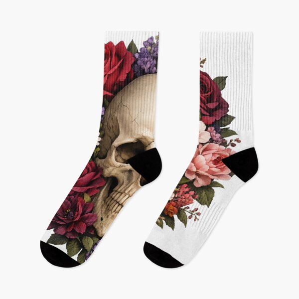 Item preview, Floral Skull with Roses designed and sold by photoparadise22.