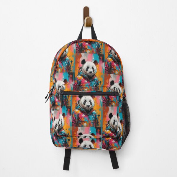 Item preview, Stylish panda in colorful jacket designed and sold by paulrommer.