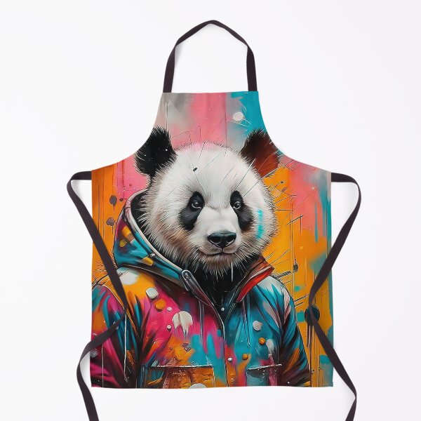 Item preview, Stylish panda in colorful jacket designed and sold by paulrommer.