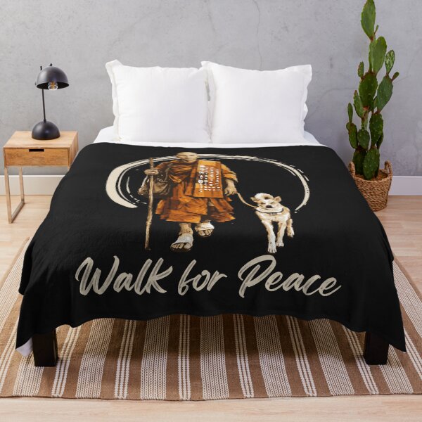 Item preview, Walk for Peace Monks with Aloka Dog  designed and sold by CriseldaBruning.