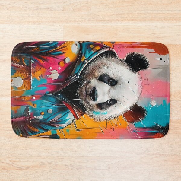 Item preview, Stylish panda in colorful jacket designed and sold by paulrommer.