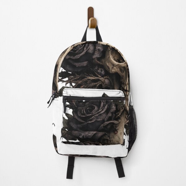 Item preview, Dark Floral Skull with Black Roses designed and sold by photoparadise22.