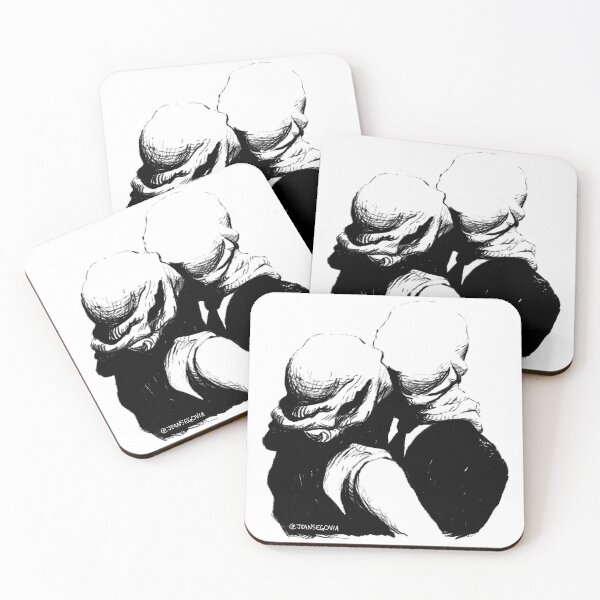Item preview, The Lovers in black and white designed and sold by Jean Segovia Dark Horror Art.