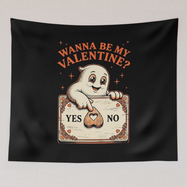 Item preview, spooky Ghost Valentine Retro Spirit Board designed and sold by AdyKurniawan.