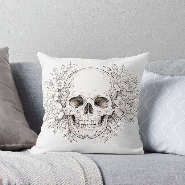 Item preview, Floral Skull Line Art designed and sold by photoparadise22.