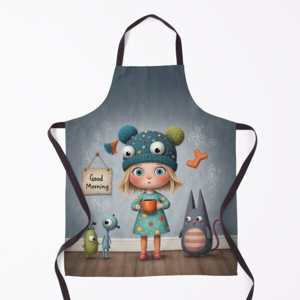 Item preview, Good Morning Little Dreamer – Whimsical Cozy Character Illustration designed and sold by Whimsical Hug.