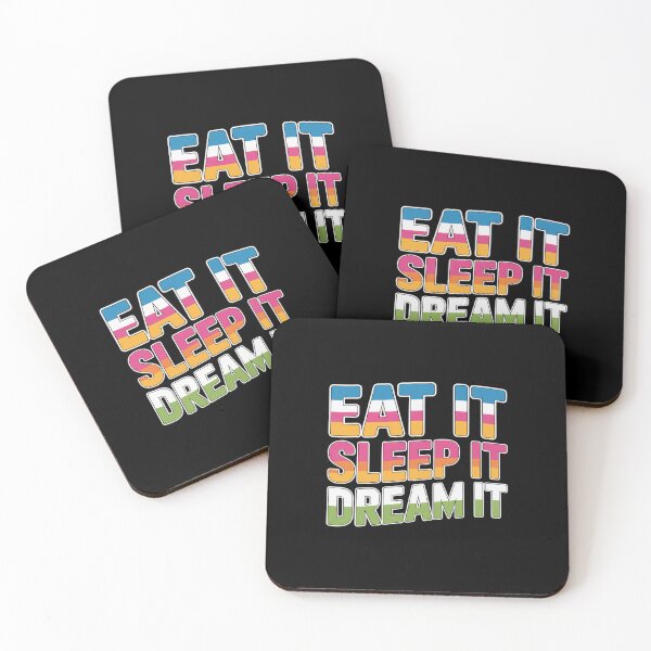 Item preview, Eat It, Sleep It, Dream It Wavy Text Design designed and sold by Peter Stawicki.