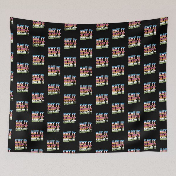 Item preview, Eat It, Sleep It, Dream It Wavy Text Design designed and sold by Peter Stawicki.