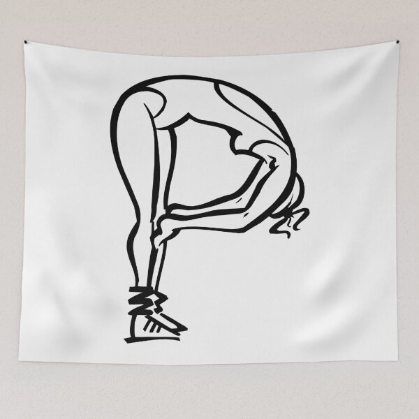 Item preview, Alphabets Doodle - Fitness Lady | ZMJMMN 26 designed and sold by MyStickersCove.