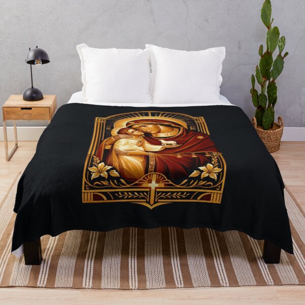 Item preview, The Tender Icon — Mother & Child designed and sold by Sanctum Icons.