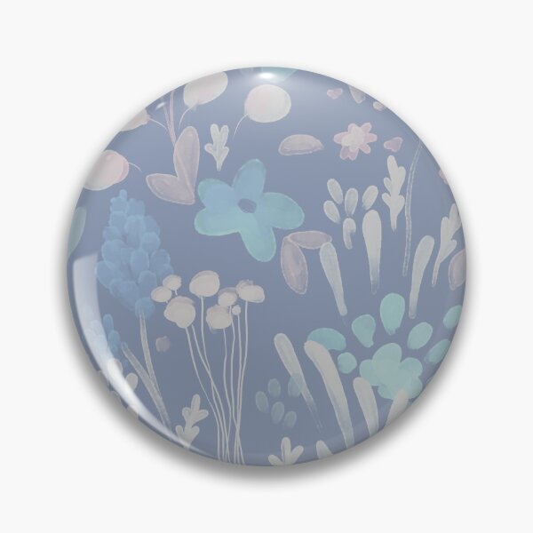 Item preview, Wildflower Meadow - Delicate Blues leaves and flowers designed and sold by Elisa Moriconi.
