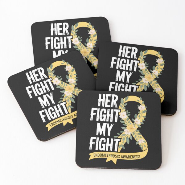 Item preview, Her Fight Is My Fight Endometriosis Uterus Yellow Ribbon designed and sold by lilensgavadur.