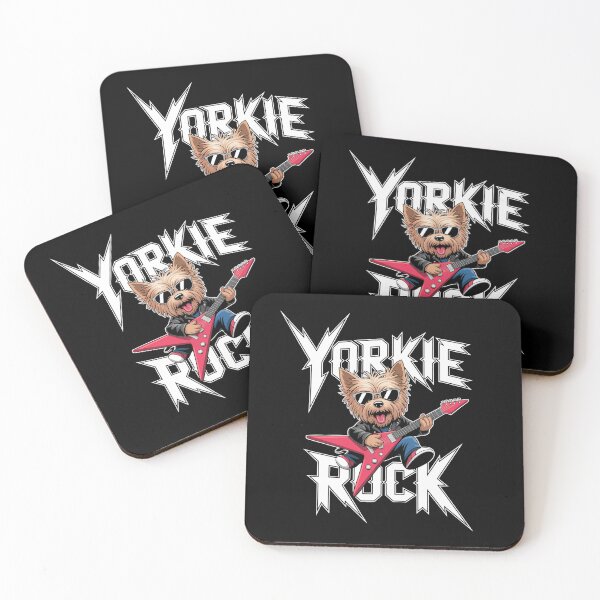 Item preview, Yorkie Rock Funny Dog Playing Guitar Rock Style Gifts For Dog Lovers designed and sold by Diodak.