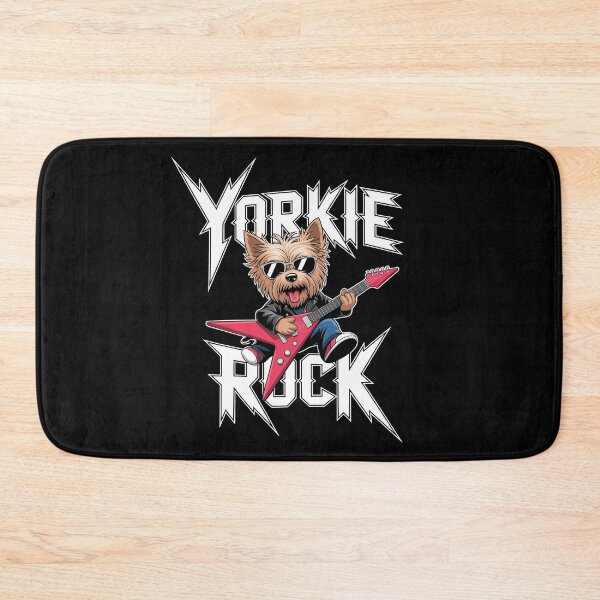Item preview, Yorkie Rock Funny Dog Playing Guitar Rock Style Gifts For Dog Lovers designed and sold by Diodak.