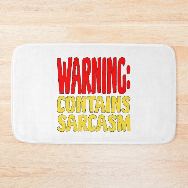 Item preview, Warning Contains Sarcasm Funny Witty Humor. designed and sold by Mr Lee.
