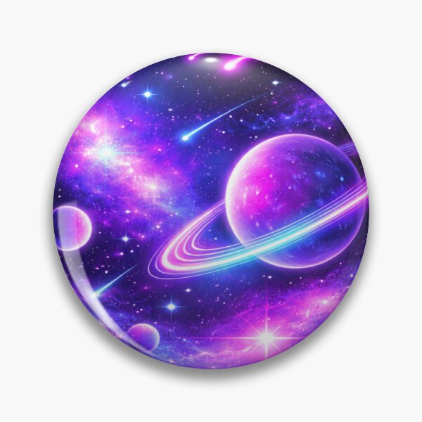 Item preview, Neon Cosmic Dreams – Magical Galaxy with Shooting Stars and Planets designed and sold by LumenWhirl.