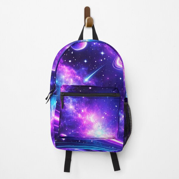 Item preview, Neon Cosmic Dreams – Magical Galaxy with Shooting Stars and Planets designed and sold by LumenWhirl.