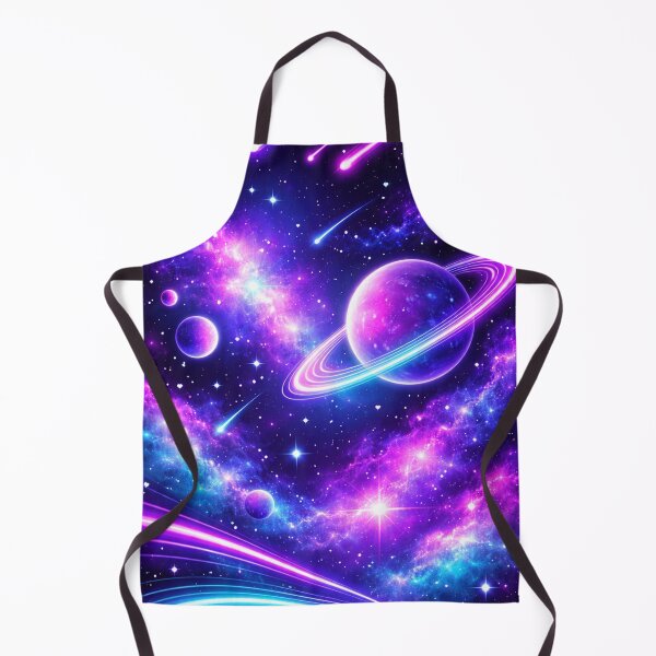 Item preview, Neon Cosmic Dreams – Magical Galaxy with Shooting Stars and Planets designed and sold by LumenWhirl.