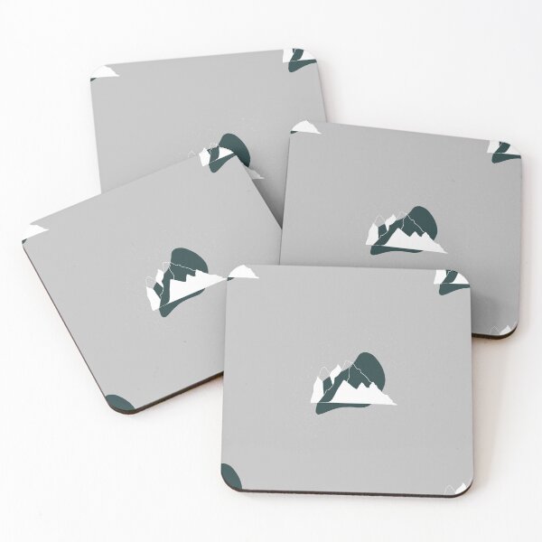 Item preview, Minimalist Scandinavian Mountain Peaks Seamless Pattern in Emerald and Grey designed and sold by LYAN-STORE.