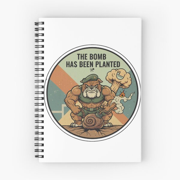 Item preview, The Bomb Has Been Planted Bulldog Mascott Design designed and sold by JG2A.