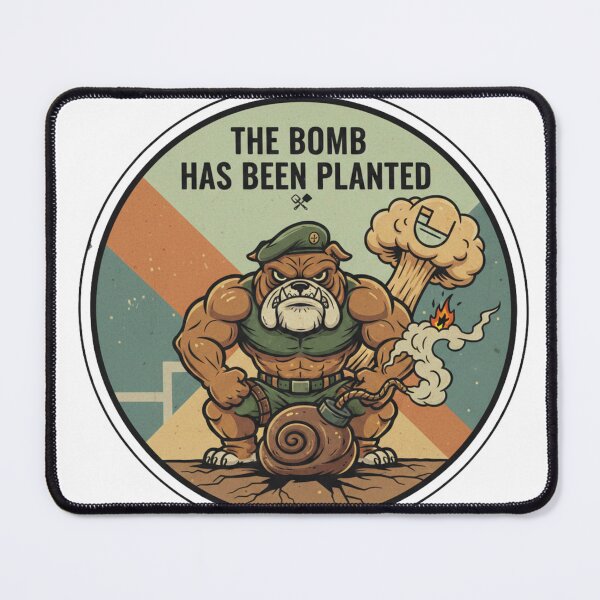 Item preview, The Bomb Has Been Planted Bulldog Mascott Design designed and sold by JG2A.