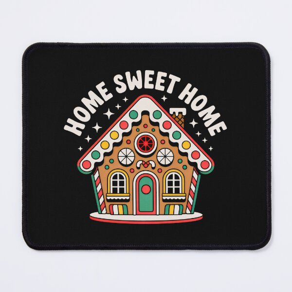 Item preview, Home Sweet Home Retro Gingerbread House Art designed and sold by SplashTastic.