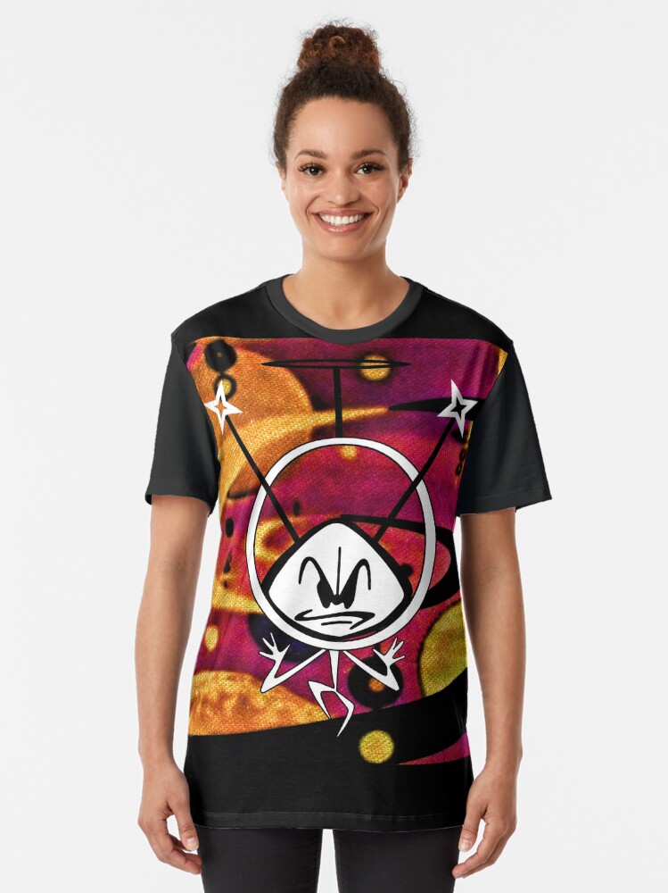 Alternate view of Colonel Bleep In Space Age Colour Graphic T-Shirt