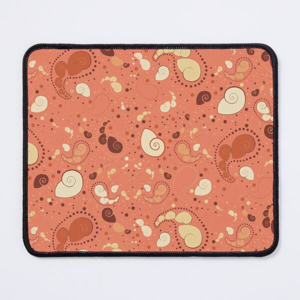 Item preview, Sea Shell Paisley in soft terracotta designed and sold by LisaLeQuelenec.