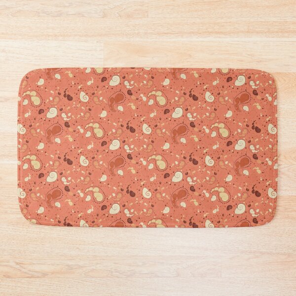 Item preview, Sea Shell Paisley in soft terracotta designed and sold by LisaLeQuelenec.