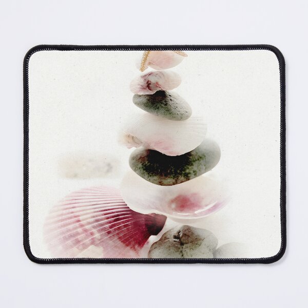 Item preview, Zen Shell Tower | Minimalist Coastal Home Decor Ideas designed and sold by FlowNestStudio.