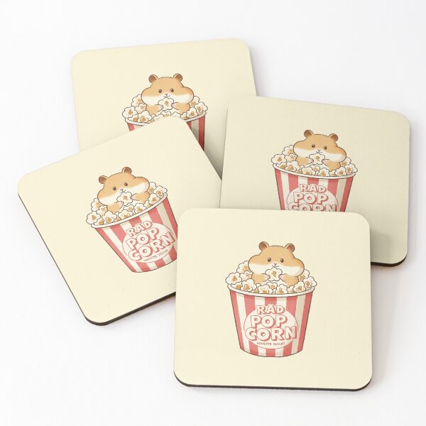 Item preview, Kawaii Hamster Popcorn Bucket Retro Snack Aesthetic designed and sold by cozy corner co. .