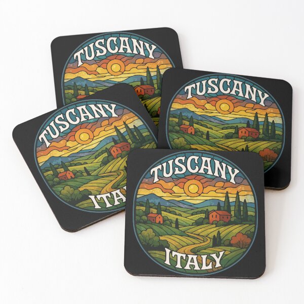 Item preview, Tuscany Italy Europe Stained Glass Art Travel designed and sold by TomFrontierArt.