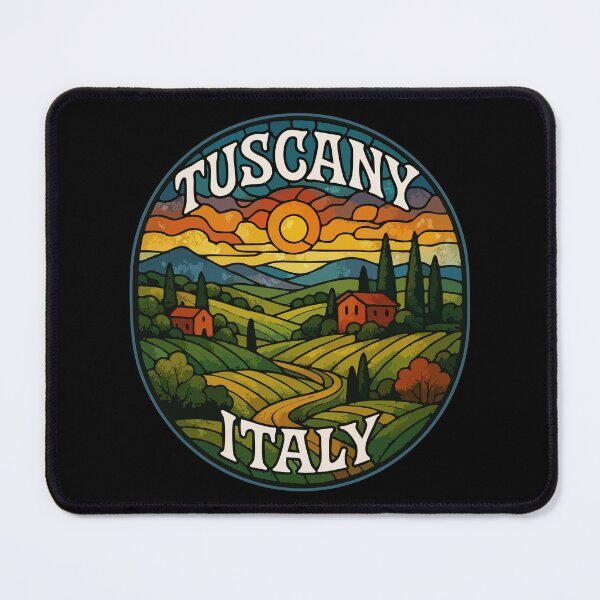 Item preview, Tuscany Italy Europe Stained Glass Art Travel designed and sold by TomFrontierArt.