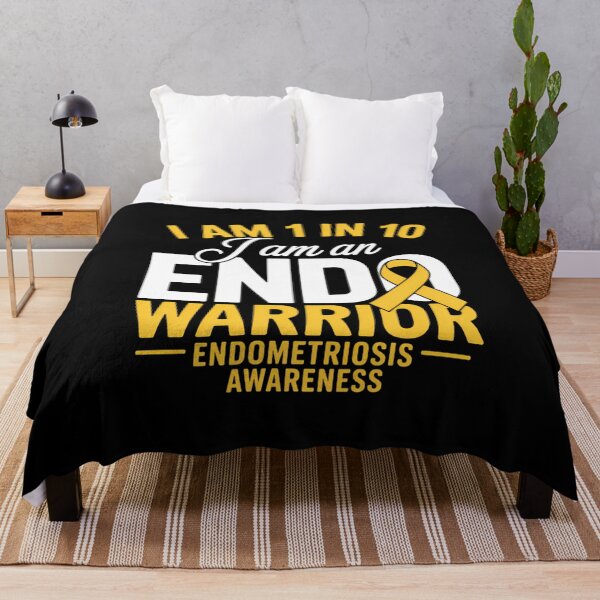 Item preview, I Am One In Ten Endo Warrior Endometriosis Awareness Ribbon designed and sold by comptorasunfia.