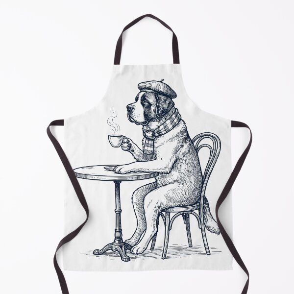 Artikelvorschau, Bernhardiner Kaffeehund Mama Papa entworfen und verkauft von DoodleTortle.