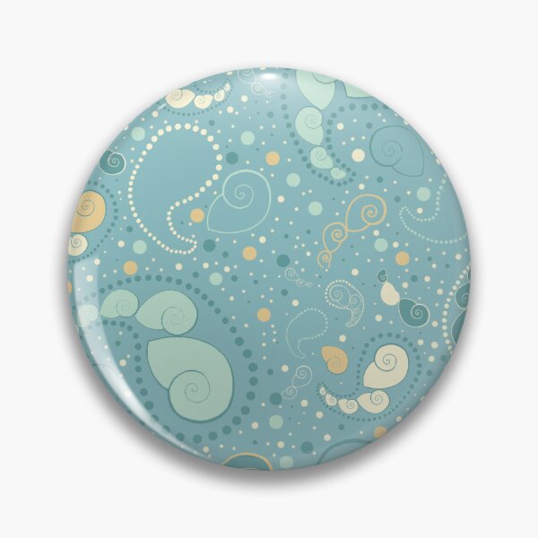 Item preview, Sea Shell Paisley in soft teal aqua designed and sold by LisaLeQuelenec.