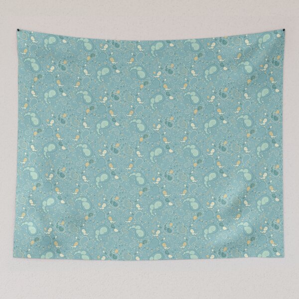 Item preview, Sea Shell Paisley in soft teal aqua designed and sold by LisaLeQuelenec.