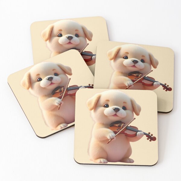 Item preview, Puppy violinist designed and sold by sweet-family.