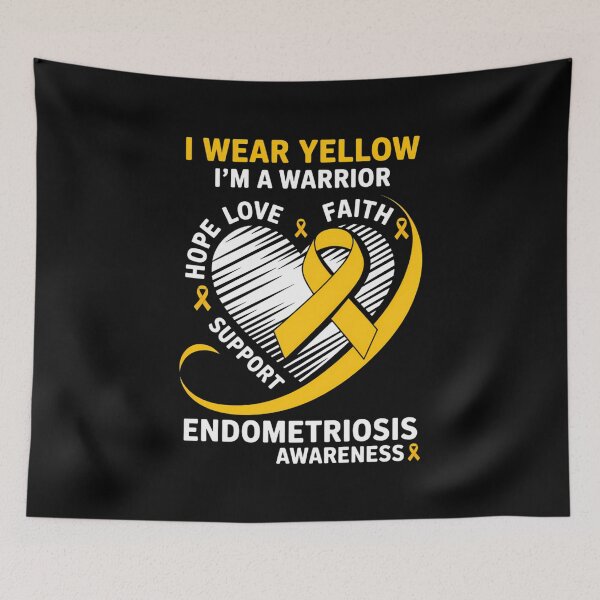 Item preview, I Wear Yellow Endo Warrior Endometriosis Awareness Warrior designed and sold by comptorasunfia.