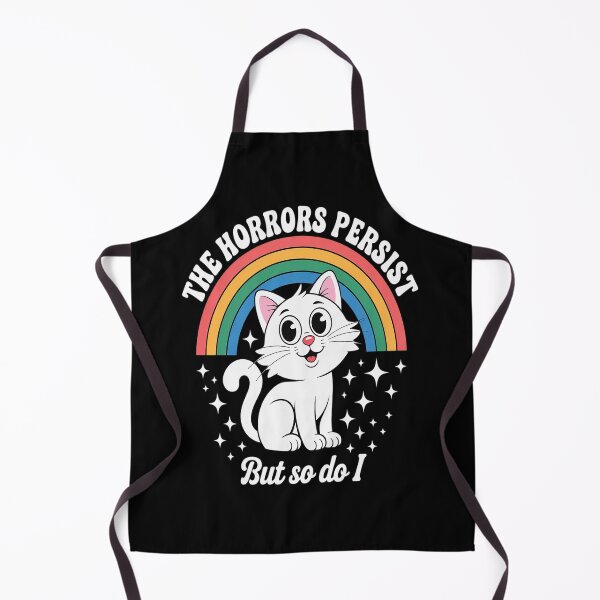 Item preview, Cat Rainbow The Horrors Persist But So Do I designed and sold by TeamLequid.