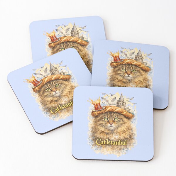 Item preview, CatIstanbul – Watercolor Istanbul Cat with Simit Crown, isolated background designed and sold by Pacika.