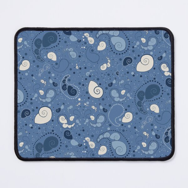 Item preview, Shell Paisley in shadow blue designed and sold by LisaLeQuelenec.