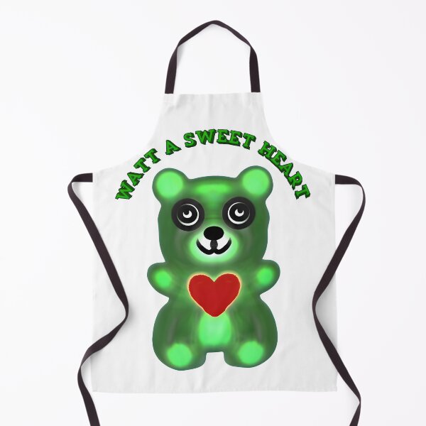 Item preview, Luminous Green Gummy Bear Heart: Radiant Neon Candy Art designed and sold by HopeAndHustle.