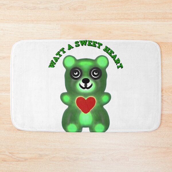 Item preview, Luminous Green Gummy Bear Heart: Radiant Neon Candy Art designed and sold by HopeAndHustle.
