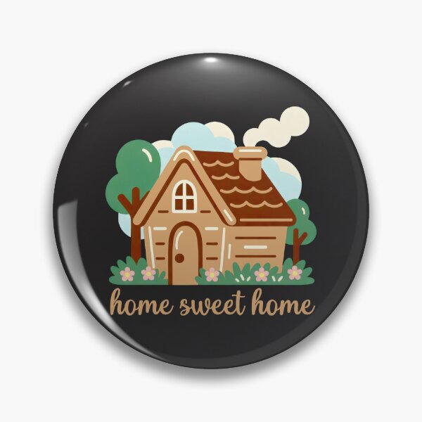 Item preview, Cozy Log Cabin Home Sweet Home Folk Art designed and sold by SplashTastic.