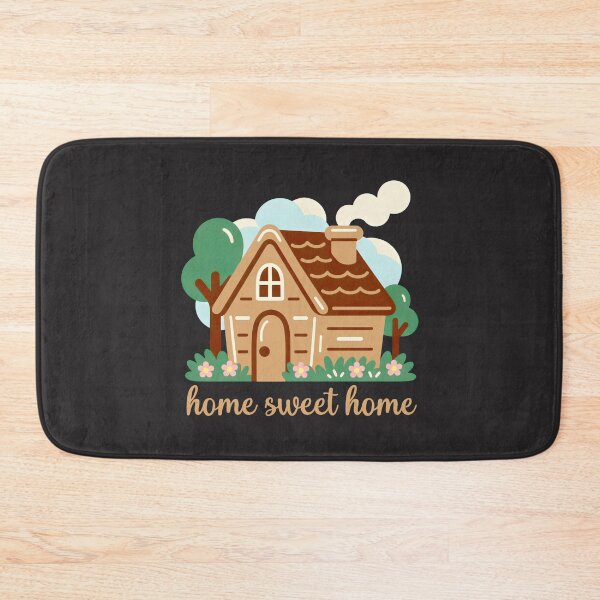 Item preview, Cozy Log Cabin Home Sweet Home Folk Art designed and sold by SplashTastic.